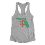 Florida Home State Women's Racerback Tank-Allegiant Goods Co. Vintage Sports Apparel