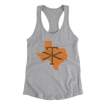 Texas Home State Women's Racerback Tank-Allegiant Goods Co. Vintage Sports Apparel