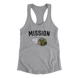 Mission Burrito Women's Racerback Tank-Allegiant Goods Co. Vintage Sports Apparel