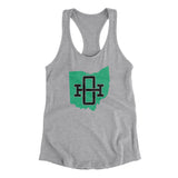 Ohio Home State Women's Racerback Tank-Allegiant Goods Co. Vintage Sports Apparel