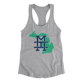 Michigan Home State Women's Racerback Tank-Allegiant Goods Co. Vintage Sports Apparel