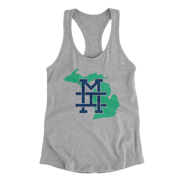 Michigan Home State Women's Racerback Tank-Allegiant Goods Co. Vintage Sports Apparel