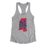 Mississippi Home State Women's Racerback Tank-Allegiant Goods Co. Vintage Sports Apparel