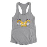 Savage Pads Women's Racerback Tank-Allegiant Goods Co. Vintage Sports Apparel