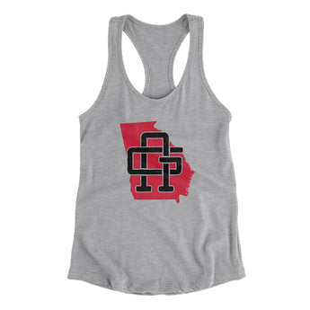 Georgia Home State Women's Racerback Tank-Allegiant Goods Co. Vintage Sports Apparel