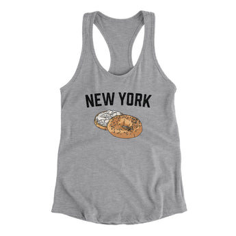 New York Bagel Women's Racerback Tank-Allegiant Goods Co. Vintage Sports Apparel
