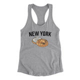 New York Bagel Women's Racerback Tank-Allegiant Goods Co. Vintage Sports Apparel