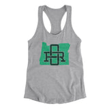 Oregon Home State Women's Racerback Tank-Allegiant Goods Co. Vintage Sports Apparel