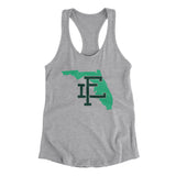 Florida Home State Women's Racerback Tank-Allegiant Goods Co. Vintage Sports Apparel