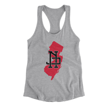 New Jersey Home State Women's Racerback Tank-Allegiant Goods Co. Vintage Sports Apparel
