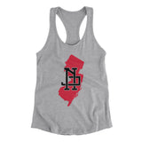 New Jersey Home State Women's Racerback Tank-Allegiant Goods Co. Vintage Sports Apparel