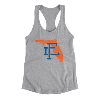 Florida Home State Women's Racerback Tank-Allegiant Goods Co. Vintage Sports Apparel