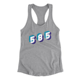 Rochester 585 Area Code Women's Racerback Tank-Allegiant Goods Co. Vintage Sports Apparel