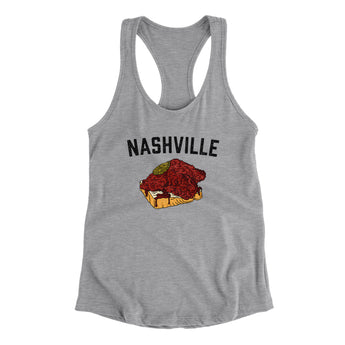 Nashville Hot Chicken Women's Racerback Tank-Allegiant Goods Co. Vintage Sports Apparel