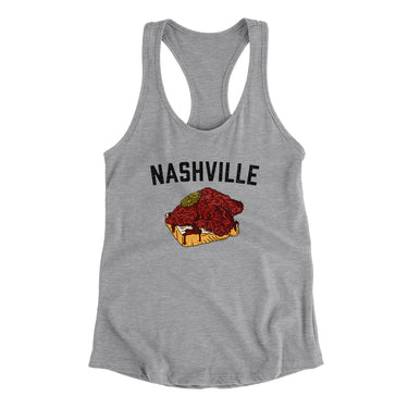 Nashville Hot Chicken Women's Racerback Tank-Allegiant Goods Co. Vintage Sports Apparel