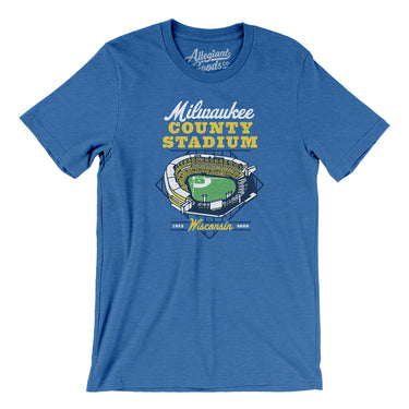 Milwaukee County Stadium Men/Unisex T-Shirt-Allegiant Goods Co. Vintage Sports Apparel