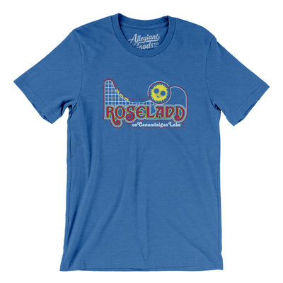 Roseland Park Amusement Park Men/Unisex T-Shirt-Heather True Royal-Allegiant Goods Co. Vintage Sports Apparel