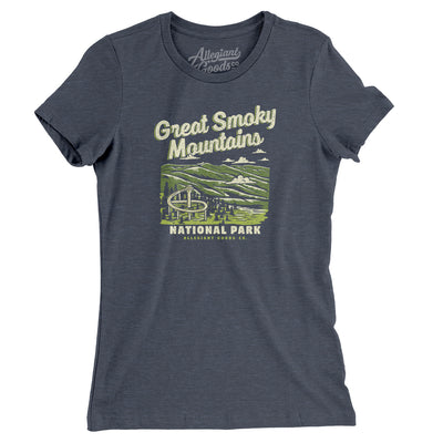 Great Smoky Mountains National Park Women's T-Shirt-Dark Grey Heather-Allegiant Goods Co. Vintage Sports Apparel