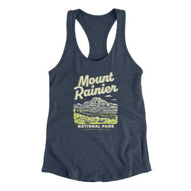 Mount Rainier National Park Women's Racerback Tank-Allegiant Goods Co. Vintage Sports Apparel