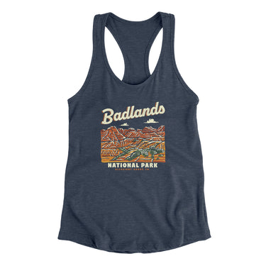 Badlands National Park Women's Racerback Tank-Allegiant Goods Co. Vintage Sports Apparel