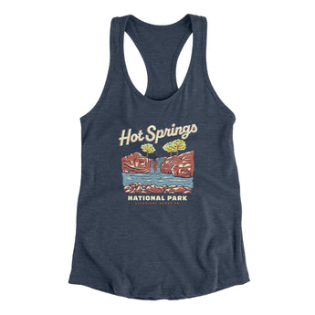 Hot Springs National Park Women's Racerback Tank-Allegiant Goods Co. Vintage Sports Apparel