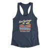 Hot Springs National Park Women's Racerback Tank-Indigo-Allegiant Goods Co. Vintage Sports Apparel