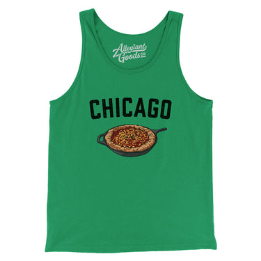 Chicago Style Deep Dish Pizza Men/Unisex Tank Top-Allegiant Goods Co. Vintage Sports Apparel