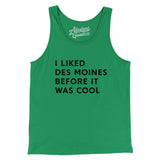 I Liked Des Moines Before It Was Cool Men/Unisex Tank Top-Allegiant Goods Co. Vintage Sports Apparel