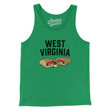 West Virginia Pepperoni Roll Men/Unisex Tank Top-Allegiant Goods Co. Vintage Sports Apparel