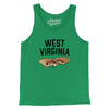 West Virginia Pepperoni Roll Men/Unisex Tank Top-Kelly-Allegiant Goods Co. Vintage Sports Apparel