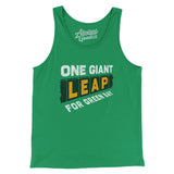 One Giant Leap For Green Bay Men/Unisex Tank Top-Allegiant Goods Co. Vintage Sports Apparel