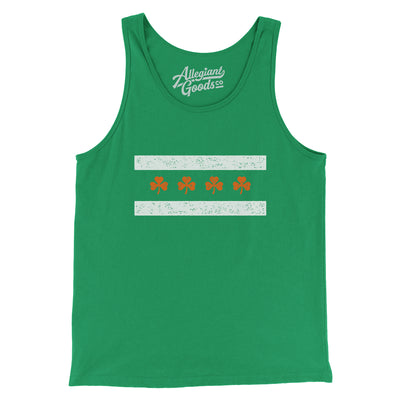 Chi-rish Flag Men/Unisex Tank Top-Kelly-Allegiant Goods Co. Vintage Sports Apparel