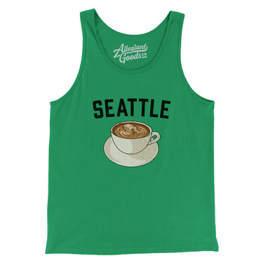 Seattle Coffee Men/Unisex Tank Top-Allegiant Goods Co. Vintage Sports Apparel