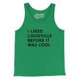 I Liked Lousiville Before It Was Cool Men/Unisex Tank Top-Kelly-Allegiant Goods Co. Vintage Sports Apparel