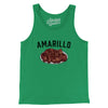 Amarillo Steak Men/Unisex Tank Top-Kelly-Allegiant Goods Co. Vintage Sports Apparel