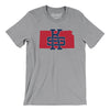 Kansas Home State Men/Unisex T-Shirt-Athletic Heather-Allegiant Goods Co. Vintage Sports Apparel