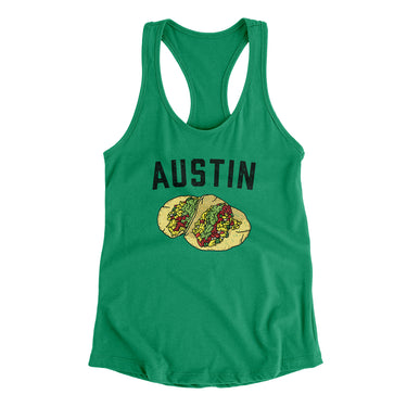 Austin Tacos Women's Racerback Tank-Allegiant Goods Co. Vintage Sports Apparel
