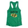 Austin Tacos Women's Racerback Tank-Kelly Green-Allegiant Goods Co. Vintage Sports Apparel