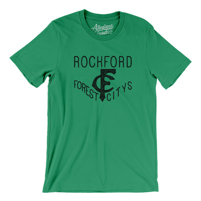 Rockford Forest Citys Baseball Men/Unisex T-Shirt-Kelly-Allegiant Goods Co. Vintage Sports Apparel
