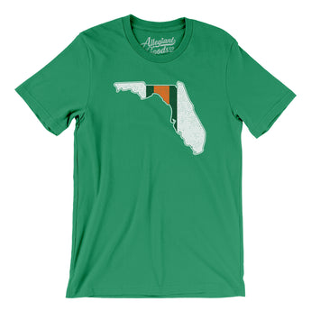 Florida Helmet Stripes Men/Unisex T-Shirt-Kelly-Allegiant Goods Co. Vintage Sports Apparel