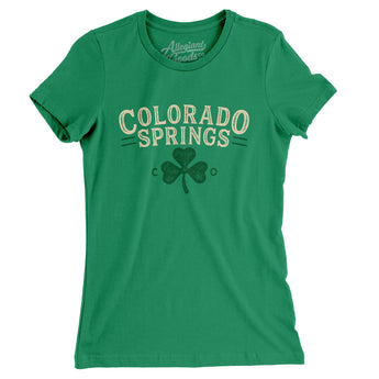 Colorado Springs Colorado St Patrick's Day Women's T-Shirt-Allegiant Goods Co. Vintage Sports Apparel