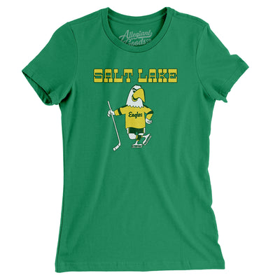 Salt Lake Golden Eagles Hockey Women's T-Shirt-Kelly-Allegiant Goods Co. Vintage Sports Apparel