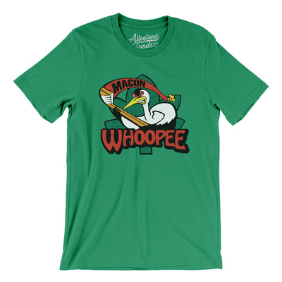 Macon Whoopee Hockey Men/Unisex T-Shirt-Kelly-Allegiant Goods Co. Vintage Sports Apparel