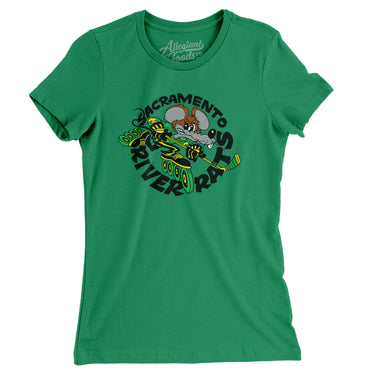 Sacramento River Rats Roller Hockey Women's T-Shirt-Allegiant Goods Co. Vintage Sports Apparel