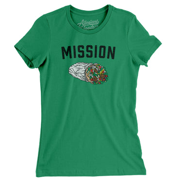 Mission Burrito Women's T-Shirt-Allegiant Goods Co. Vintage Sports Apparel