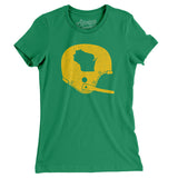 Wisconsin Vintage Football Helmet Women's T-Shirt-Allegiant Goods Co. Vintage Sports Apparel