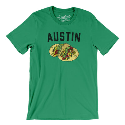Austin Tacos Men/Unisex T-Shirt-Kelly-Allegiant Goods Co. Vintage Sports Apparel