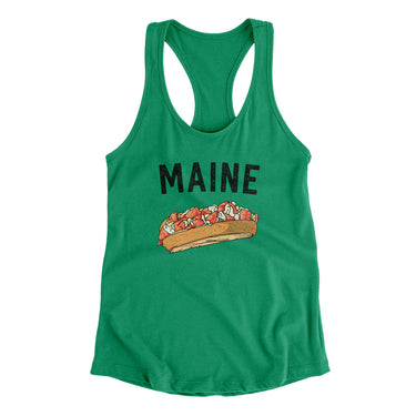 Maine Lobster Roll Women's Racerback Tank-Allegiant Goods Co. Vintage Sports Apparel