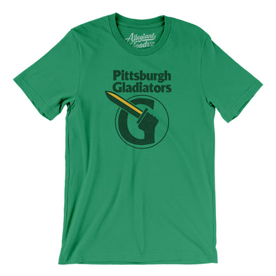 Pittsburgh Gladiators Arena Football Men/Unisex T-Shirt-Kelly-Allegiant Goods Co. Vintage Sports Apparel