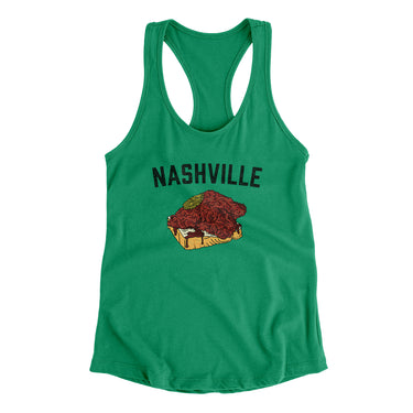 Nashville Hot Chicken Women's Racerback Tank-Allegiant Goods Co. Vintage Sports Apparel